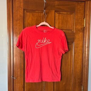 Nike Kids Bright Red Short Sleeve Tee Size Large